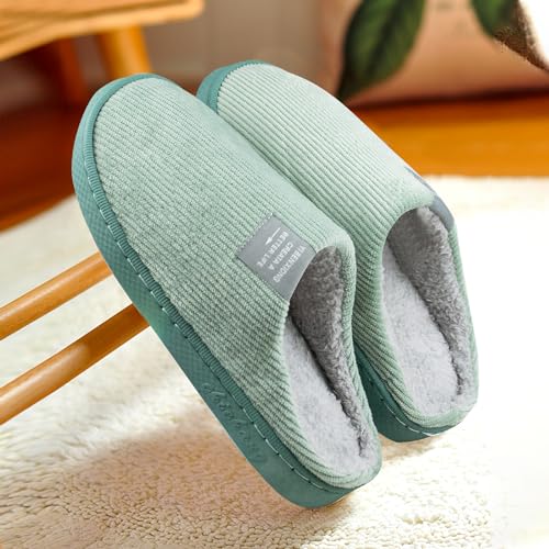 Women Men Plush Soft Slippers Winter Warm Slip On House Shoes Anti-Skid Indoor Outdoor4