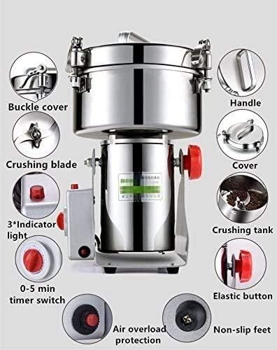 Miniatura 3 de Molinillo eléctrico de grano molino superfino 1500G Molinillo eléctrico de acero inoxidable Molinillo de grano Pulverizador de polvo Molino de polvo