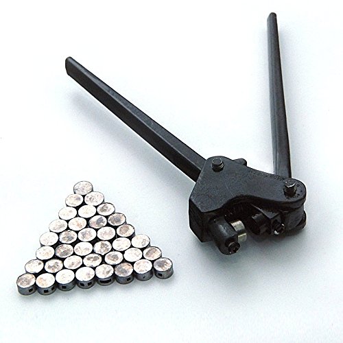 Sigilli, etichette numerate Sigillo di piombo da 8 mm x 5 mm (500 g/1,1 libbre, circa 300 pezzi) con fili di rame (100 m)