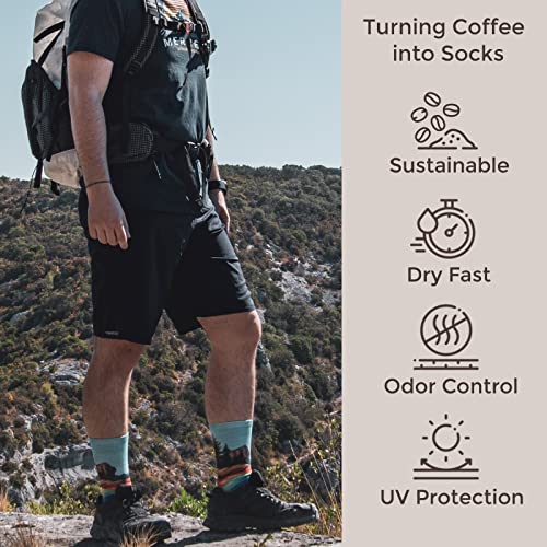 APRIME Cushion Hiking Socks for Men and Women|Trail Running, Cycling, Trekking|Novelty Fun Crew Socks2