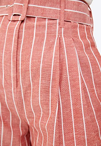 Befree Donna Pantaloncini in Lino con Cintura in