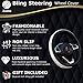New Heated Steering Wheel Cover with Bling Bling Crystal Rhinestones,12V Car Plug, Universal Fit 15 Inch Anti-Slip Wheel Protector for Women Girls,Black