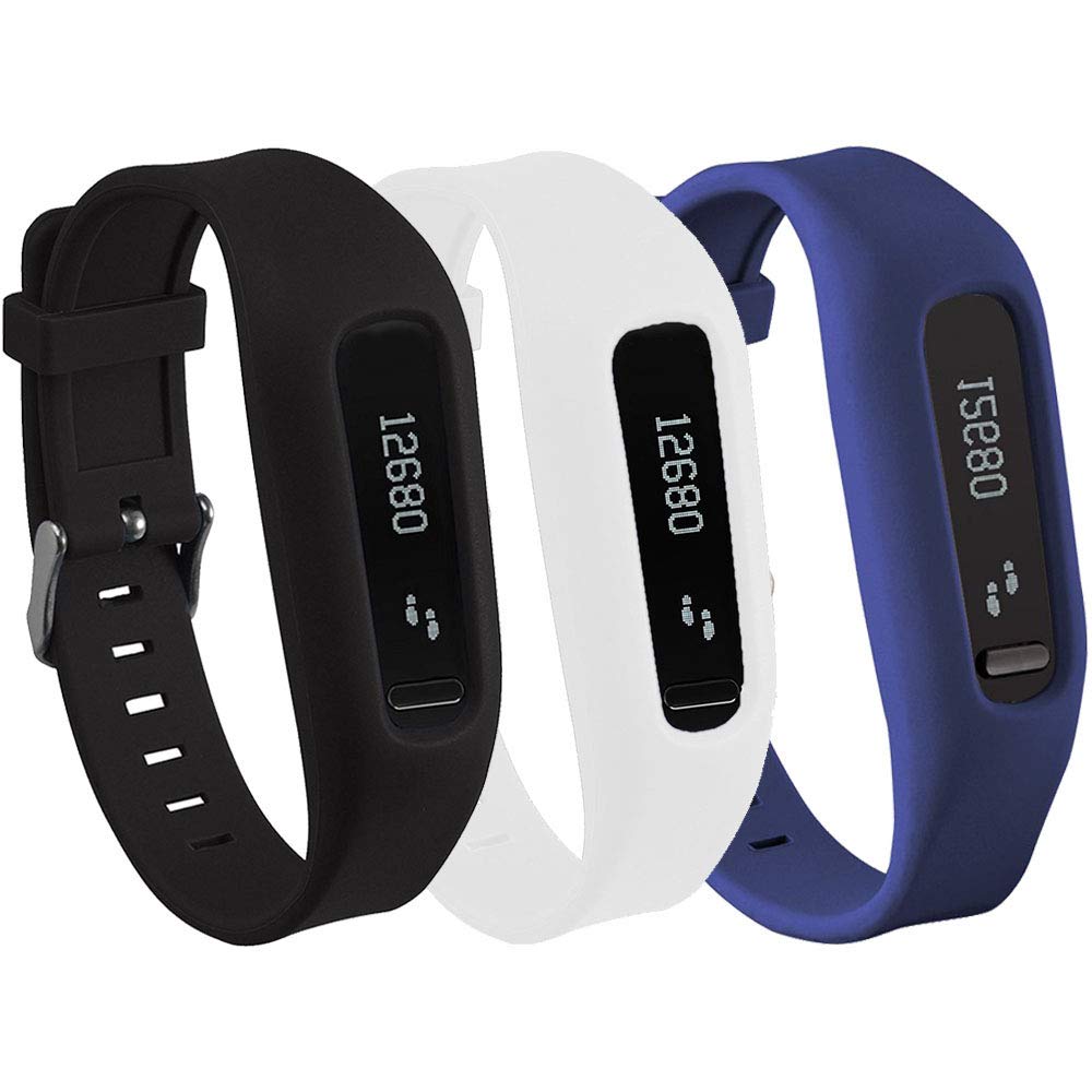 Buckle Bracelet for Fitbit One, Replacement Silicone Band with Chrome Watch Clasp and Fastener for