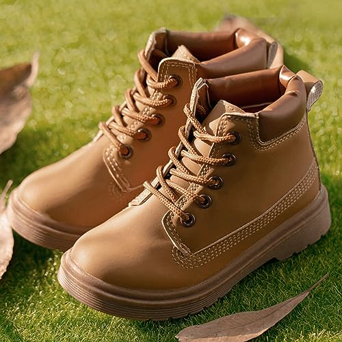 Gilrs Combat Boots Side Zipper Ankle Booties Side Zip Slip on Casual Short Booties Lace up Non-slip Shoes4