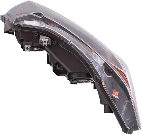 Miniatura 5 de Brock Unidad de repuesto para faros delanteros halógenos de pasajeros compatible con Civic Coupe Si 2.0L 33101SVBA02 2006-2009