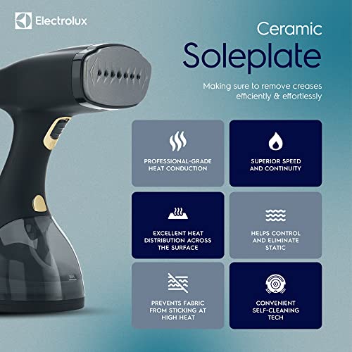 Electrolux Portable Handheld Garment and Fabric Steamer 1500 Watts, Rapid Heating Ceramic Sole Plate Steam Nozzle, 2 in 1 Steamer for Clothes and Iron by Electrolux - Image 4