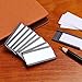 200 Pieces Magnetic Label Holders with Magnets Magnetic Data Card Holders with Clear Plastic Protectors for Metal Shelf, Whiteboard (1 x 2 Inch)