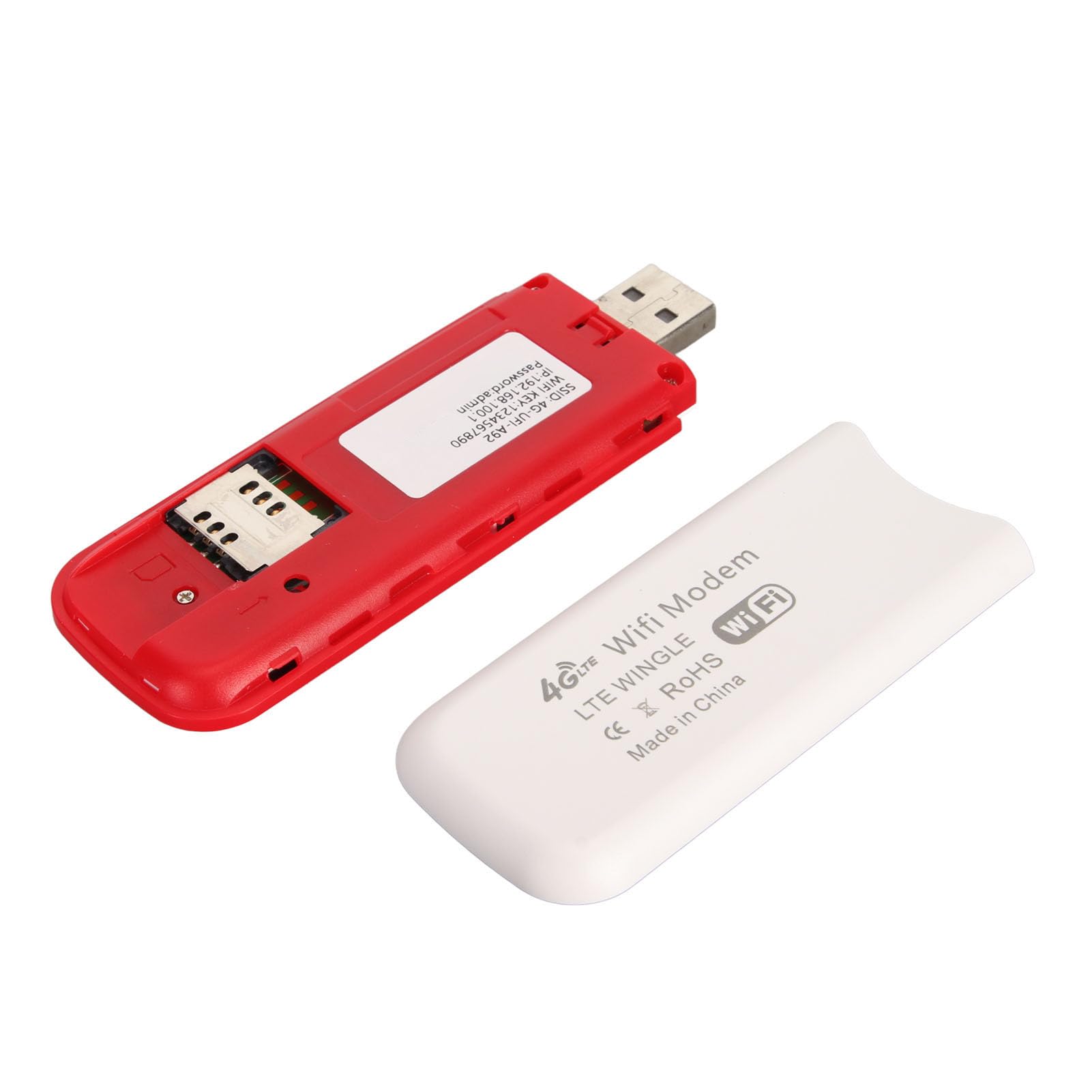 Ejoyous 4G USB WiFi Hotspot Stick, Módem Móvil Router Portátil WiFi Dongle con Ranura para Tarjeta SIM para Teléfono Laptop TV Compartir Internet de Alta Velocidad hasta 10