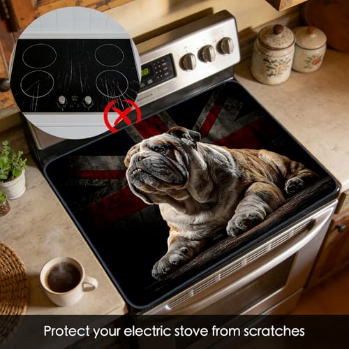 Image of Nuxovilar Bulldog Union Jack Stove Cover Diatomaceous 28.65x20.47 In