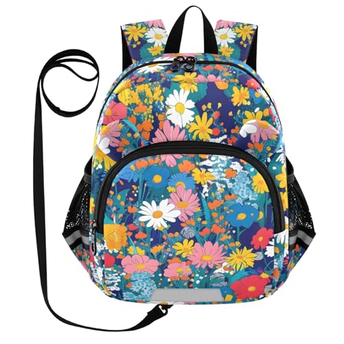 Kid's Backpack for Boys & Girls Toddler Bag Midsummer Meadows Backpack with Safety Leash