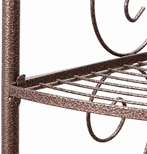 Coaster Home Furnishings Corner Bookcase with Decorative Scrolls Copper