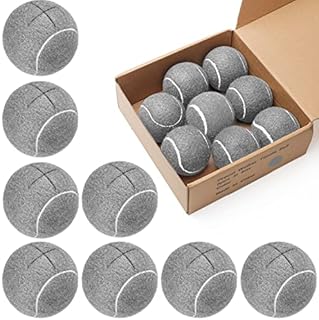Damooo 8PCS Precut Walker Tennis Balls,Universal Walker Glide Balls for Furniture Legs and Floor Protection (Grey)