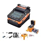 Signal fire Optical Fiber Fusion Splicer, SM&MM Automatic Intelligent FTTH Fiber Optical Welding Splicing Machine w/ Digital LCD Screen, Optical Fiber Cleaver Kit, Ai-6C+ Splicing 8S Heating 18S