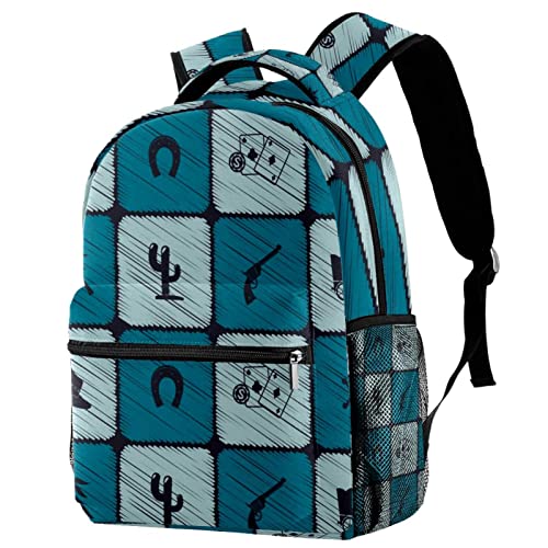 Sac à dos de voyage Texas Western Star solide pour filles et garçons campus