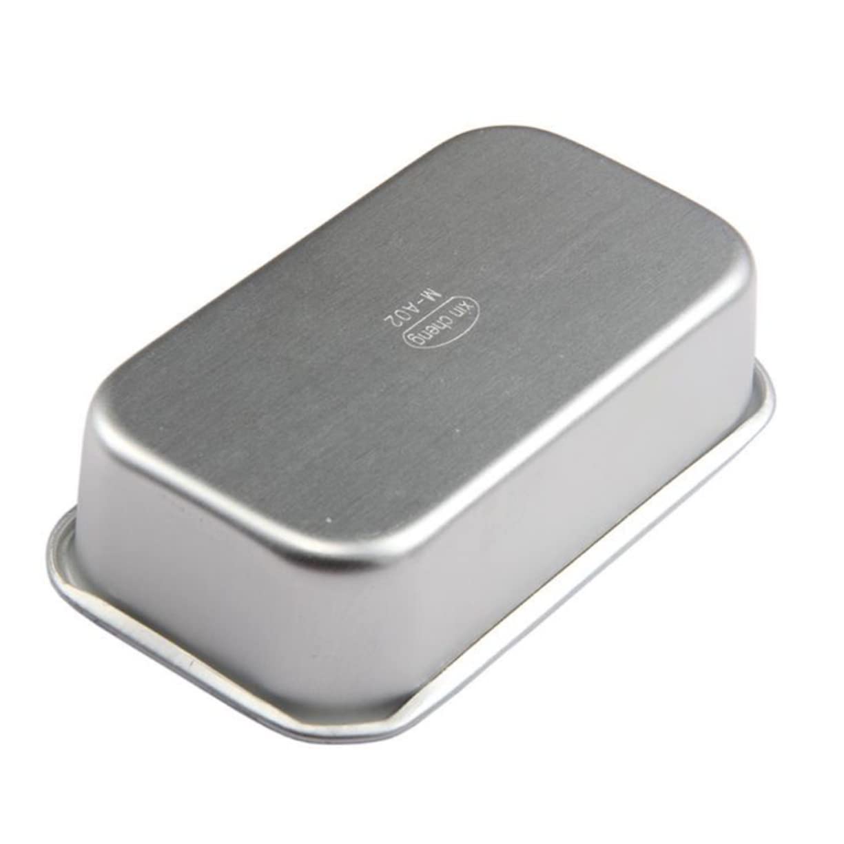 Cabilock 2pcs Nonstick Loaf Pans, Aluminum Alloy, 12x7x3.8cm, Silver, Dishwasher Safe