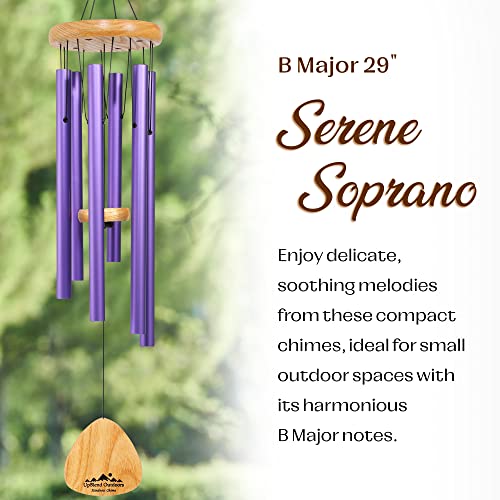Upblend Kindness 29" Purple Wind Chimes For Outside - Decorations For Home Zen, Patio, Yard, And Garden Decor, Outdoor Windchimes For Clearance, Sympathy Gift, Housewarming Gift For New House #TOP7