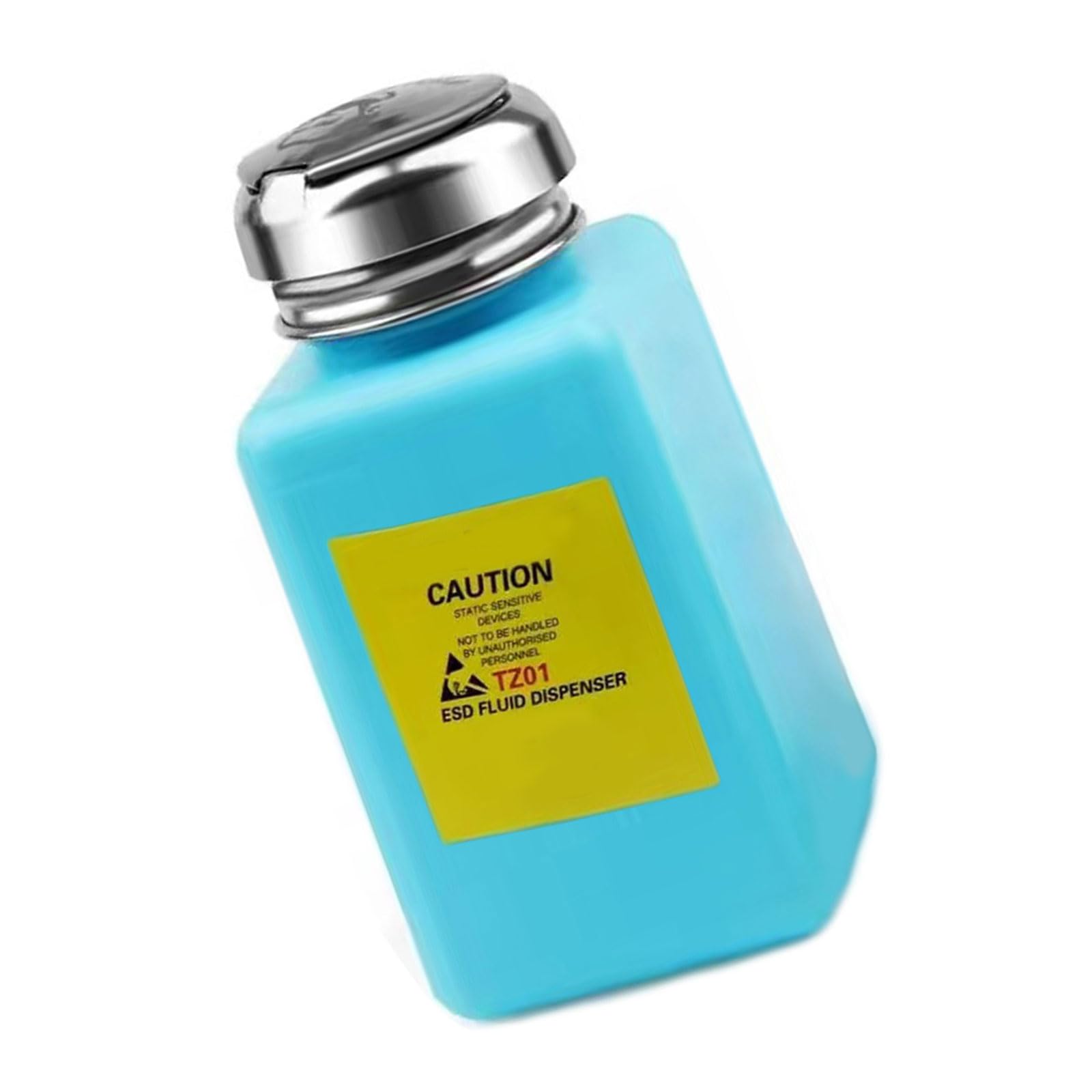 100 / 200Ml Liquid Bottle Press Pumping Fluid Dispenser Metal Cap Container for Motherboards Clean Tool Rustproof Steel Solution Dispenser
