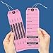 Superior Hotel Baggage Claim Check Tag with 5 Matching Numbered Labels. The Perfect Label & Tag Combo for Storage of Bags. Baggage ID Tag Size: 11