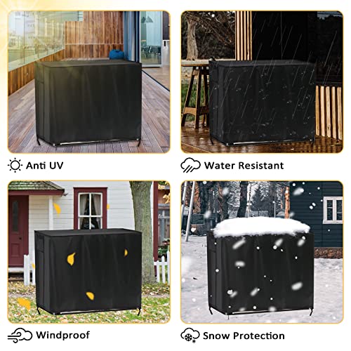 Rilime Deck Box Cover, Outdoor Waterproof Storage Cover for Keter,Furniture Box Protective Outside Storage for Patio Furniture Rectangle (148x84x125cm) - Cosy Home Interiors Rilime Deck Box Cover, Outdoor Waterproof Storage Cover for Keter,Furniture Box Protective Outside Storage for Patio Furniture Rectangle (148x84x125cm) - Image 7