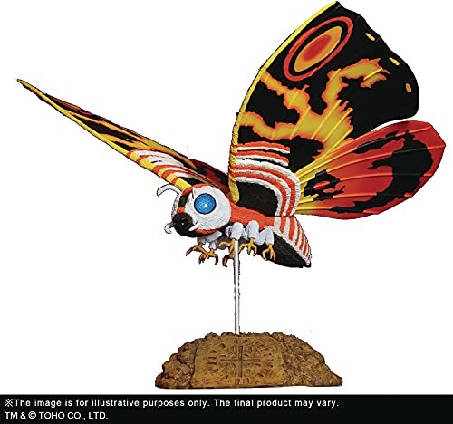 Promo Discount Up To 70% Off XPLUS Godzilla vs. Mothra (1992): Toho Large Kaiju Series Mothra 15" PVC Figure, Multicolor