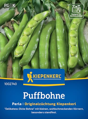 Kiepenkerl Puffbohnensamen Perla 1002740 - Delikatess-Dicke Bohne mit kleinen Körnern, milder Geschmack, grüne Puffbohnen, Gemüsesamen für gesunde Ernährung, Bohnen pflanzen Kiepenkerl Puffbohnensamen Perla 1002740 - Delikatess-Dicke Bohne mit kleinen Körnern, milder Geschmack, grüne Puffbohnen, Gemüsesamen für gesunde Ernährung, Bohnen pflanzen