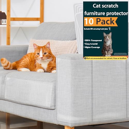 Fixzilla FXCT-V Anti Cat Scratch Furniture Protector, 10 Pack, Cat Couch Protector thumb #8