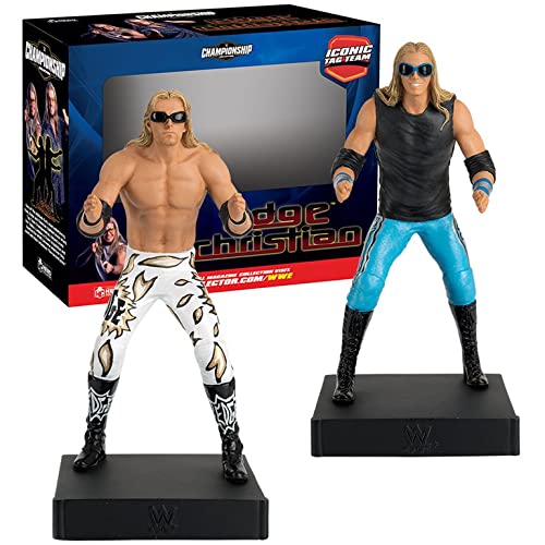 Eaglemoss Hero Collector WWE Iconic Tag Team: Edge & Christian | WWE Championship Figurine Collection | Model Replica