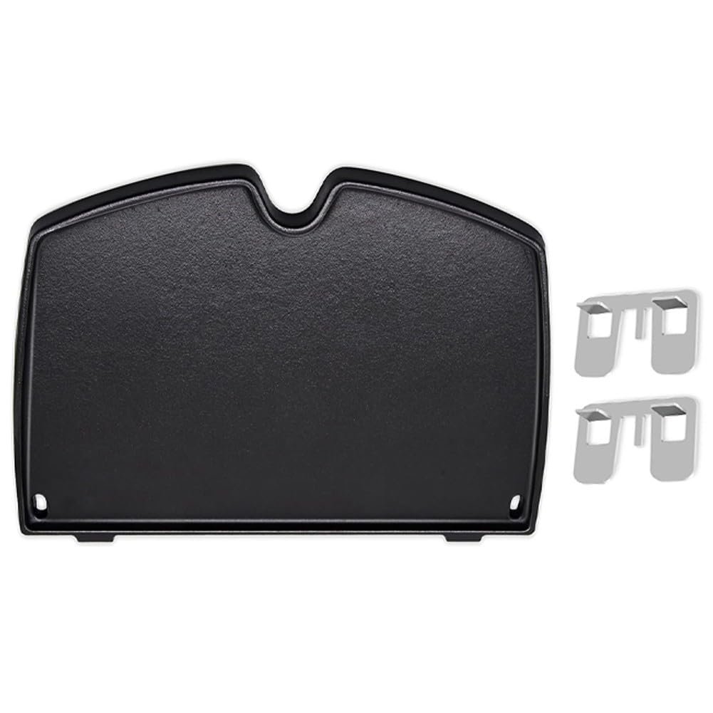FACAIIO Piastra in ghisa per serie Q1000 Q1200 Q1400, 12,6 x 8,6 pollici BBQ Grill Piastra con distribuzione uniforme del calore