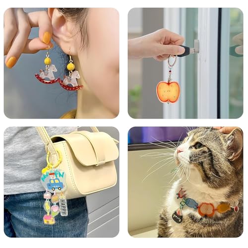 Image of Obtheleg Frosted Shrink Plastic Sheets for Kids DIY Crafts (10 Pcs) | Semi-transparent heat shrink art film paper, ideal for making keychains, jewelry, and creative designs (20x14.5cm).