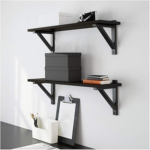 Miniatura 3 de Soporte de estante triángulo de madera maciza para decoración de pared, montaje en pared, soporte de estante de madera de ángulo recto, soportes