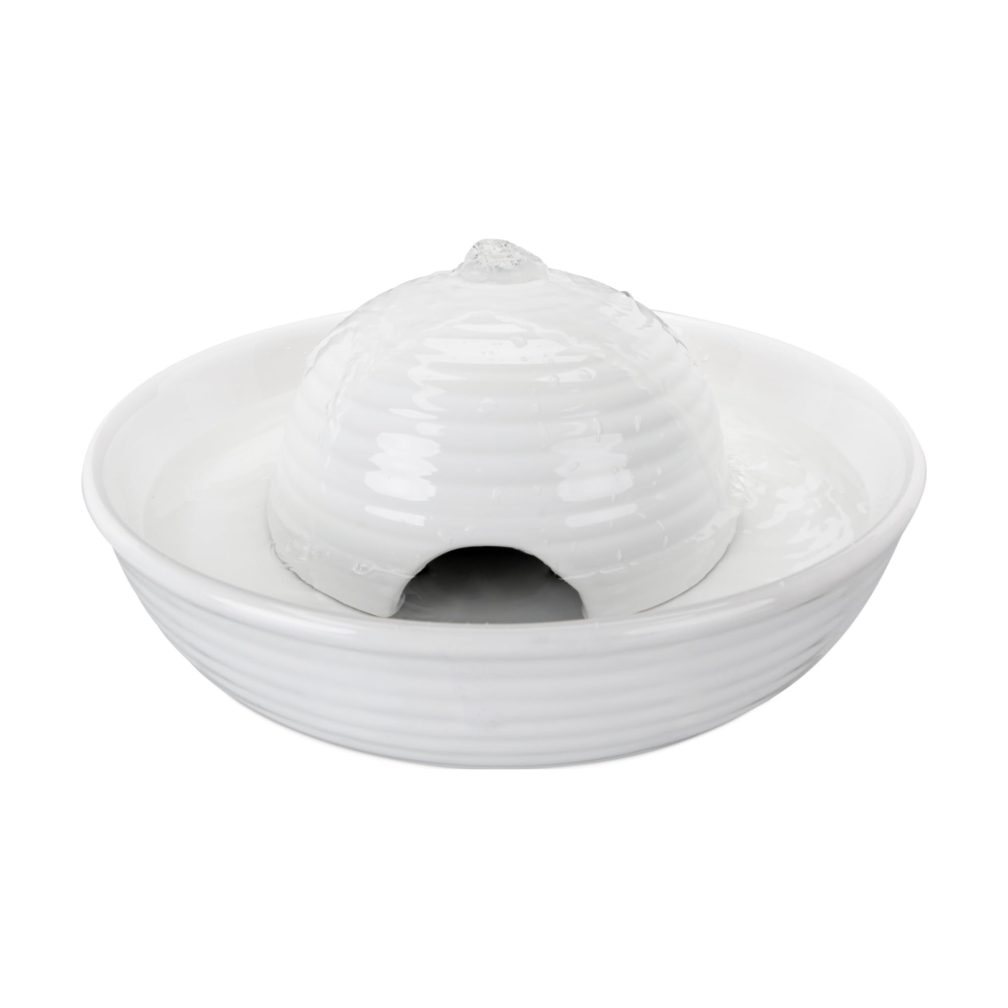 TRIXIE elektronischer Wasserspender "Trinkbrunnen Vital Flow Mini, Keramik, 0,8 l/ø 24 × 10 cm, weiß" - 24468