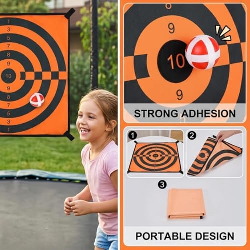 Fléchettes trampoline entraînement agilité et jeu interactif extérieur - 5
