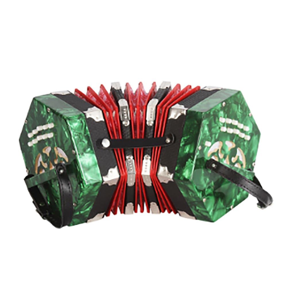 Amazon | 六角形アコーディオン 20キー 40トーン ストラップとキャリー