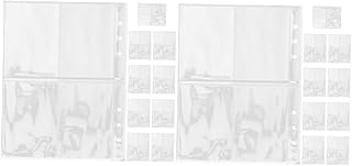 Abaodam 60 Peças Pasta De Fotos De Folhas Soltas A5 Pastas Transparentes Protetores De Pasta Transparente Para Pastas Pasta De Cartão Fotográfico Pp Álbum De Fotos Cartão Pasta Inserir