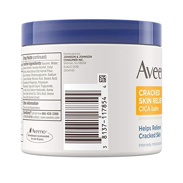 Aveeno-Cracked-Skin-Relief-CICA-Balm-with-Triple-Oat-Complex-Moisturizing-Dimethicone-Skin-Balm-Fragrance-Free-11-Ounce Aveeno Cracked Skin Relief CICA Balm with Triple Oat Complex Moisturizing Dimethicone Skin Balm, Fragrance Free, 11 Ounce