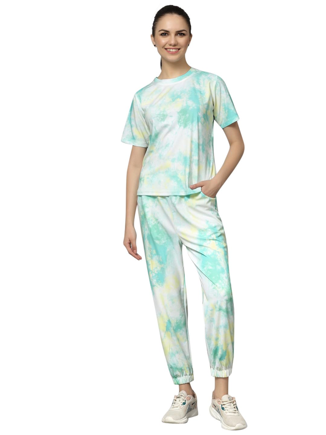 Women's Cotton Lycra Printed Pajama Set,Night Suit Co-Ord-image-23