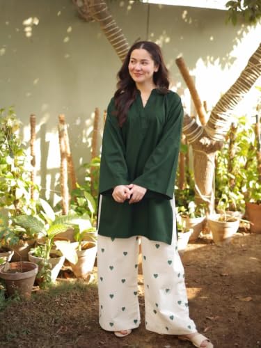 Image of ANNI Designer Farshi Salwar Suit Set for Women Viscose Solid | Co-ords Set for Woman | Kurta Palazzo 2 Piece Outfit | Mandarin Neck Full Sleeve Regular Fit Ethnic Dress Stylish Womens