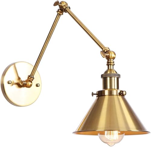Atc Aplique de pared con 2 brazos, accesorio industrial, retro, estilo loft, vintage, lámpara de pared (bombillas no incluidas) para decoración del