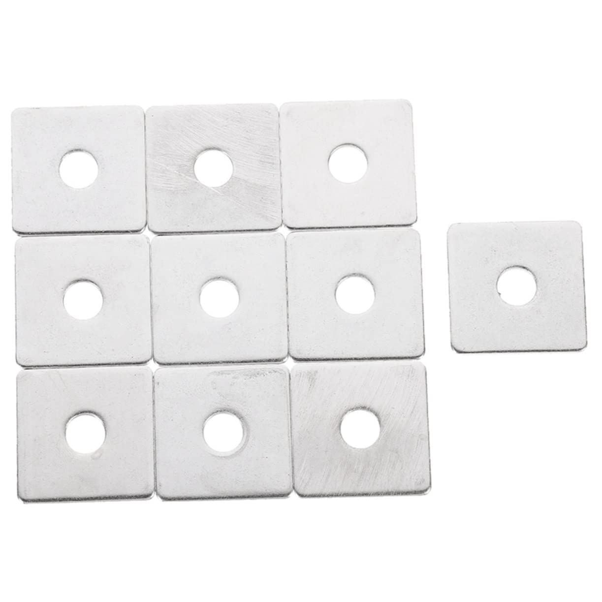 NAMOARLY Stainless Steel Square Washers 10pcs Square Flat Washers for Automotive Industrial Use
