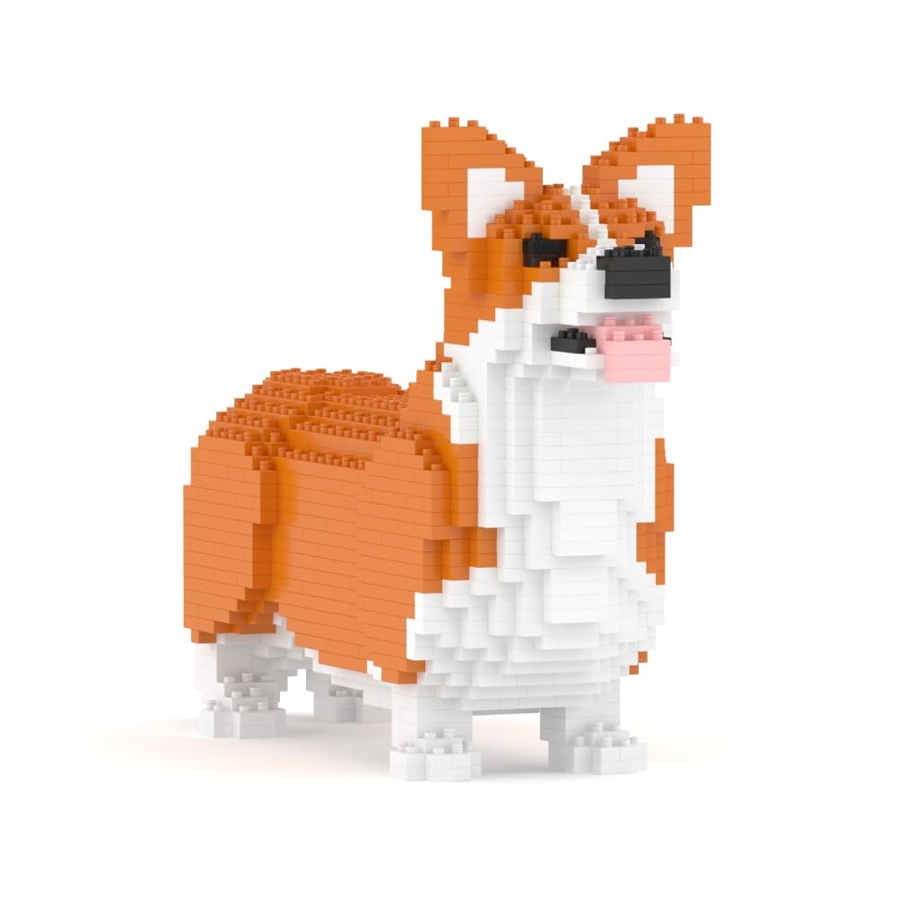 Amazon.com: JEKCA Welsh Corgi 02S-M01B | Dog Plastic Building