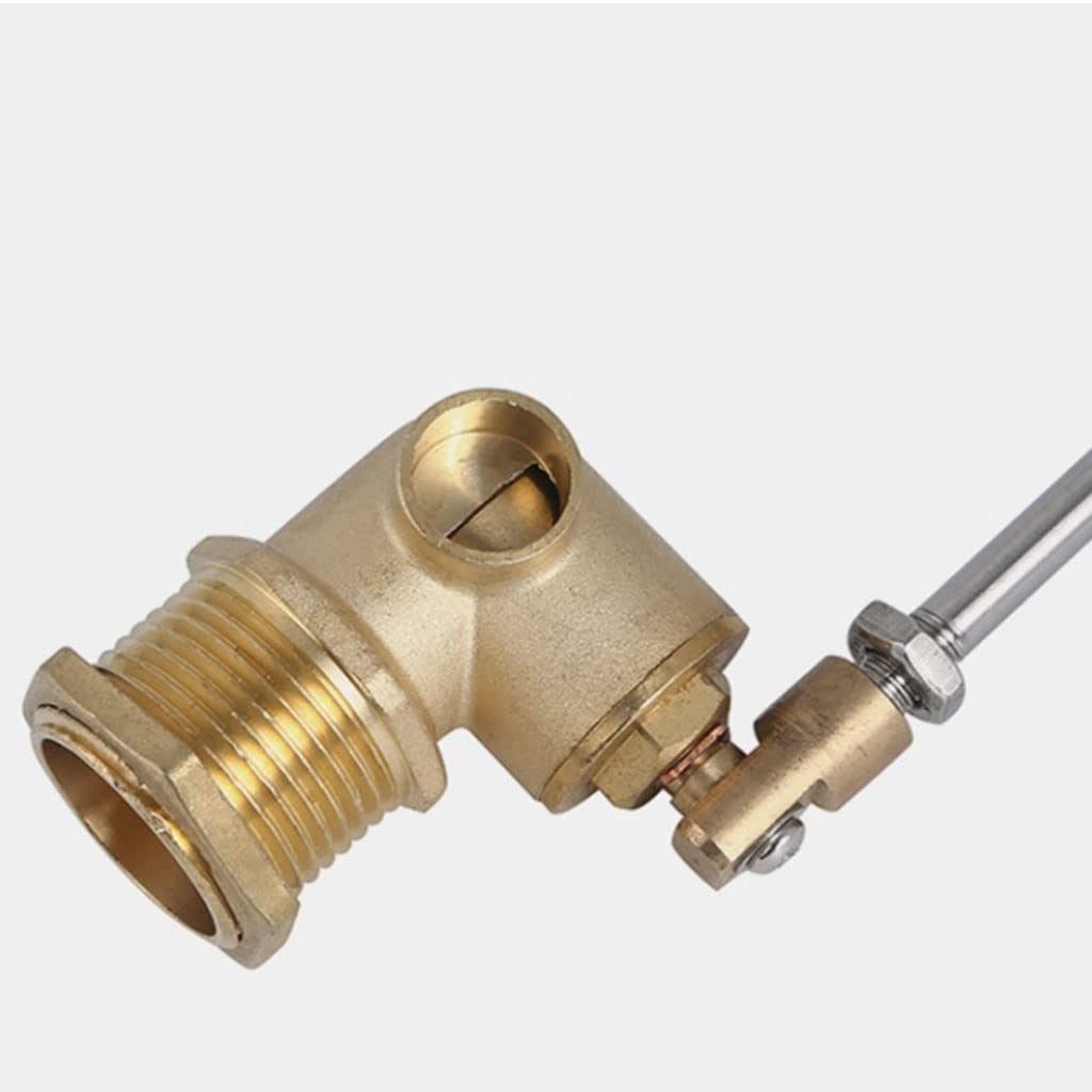Válvula de llenado de cisterna Flotador, Válvula de flotador de latón/acero inoxidable, DN15, DN20 y DN25, válvula de control de bola flotante de apertura rápida(Brass Type,DN20)