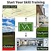 Premium Field Hockey Training mat, Improve Skills, Perfect Ball Control and Drag Ball Hockey Training Equipment for Indoor and Outdoor Practice, The Best Gift for Hockey Training Enthusiasts - 63 x 39 in