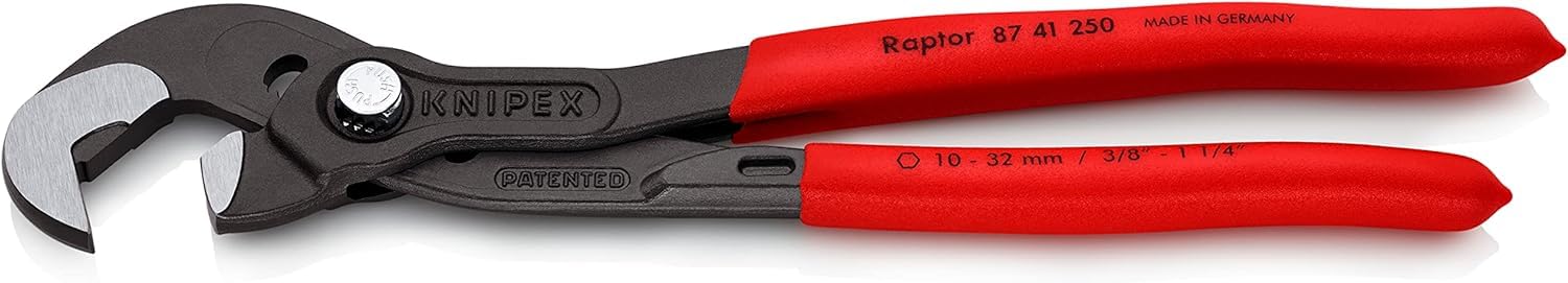 Image secondaire de Knipex Clé ajustable grise atramentisée, gainées en plastique antidérapant 250 mm 87 41 250