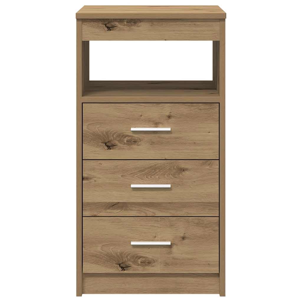 Scrivania Ufficio con Cassettiera Rovere Artigianale 100x50 cm | Tavolo da lavoro compatto per studio e ufficio, dotato di cassettiera e ripiano in legno ingegnerizzato.
