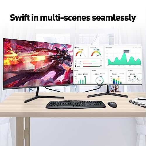 Caixun 24 Zoll Monitor 100Hz IPS Monitor, USB Type-C DP Monitor PC Bildschirm mit integrierter Lautsprecher Ultra-Thin-Bildschirm, HDMI Anschlüsse (Type-C und DP-Kabel enthalten) CM24X3 – Bild 6