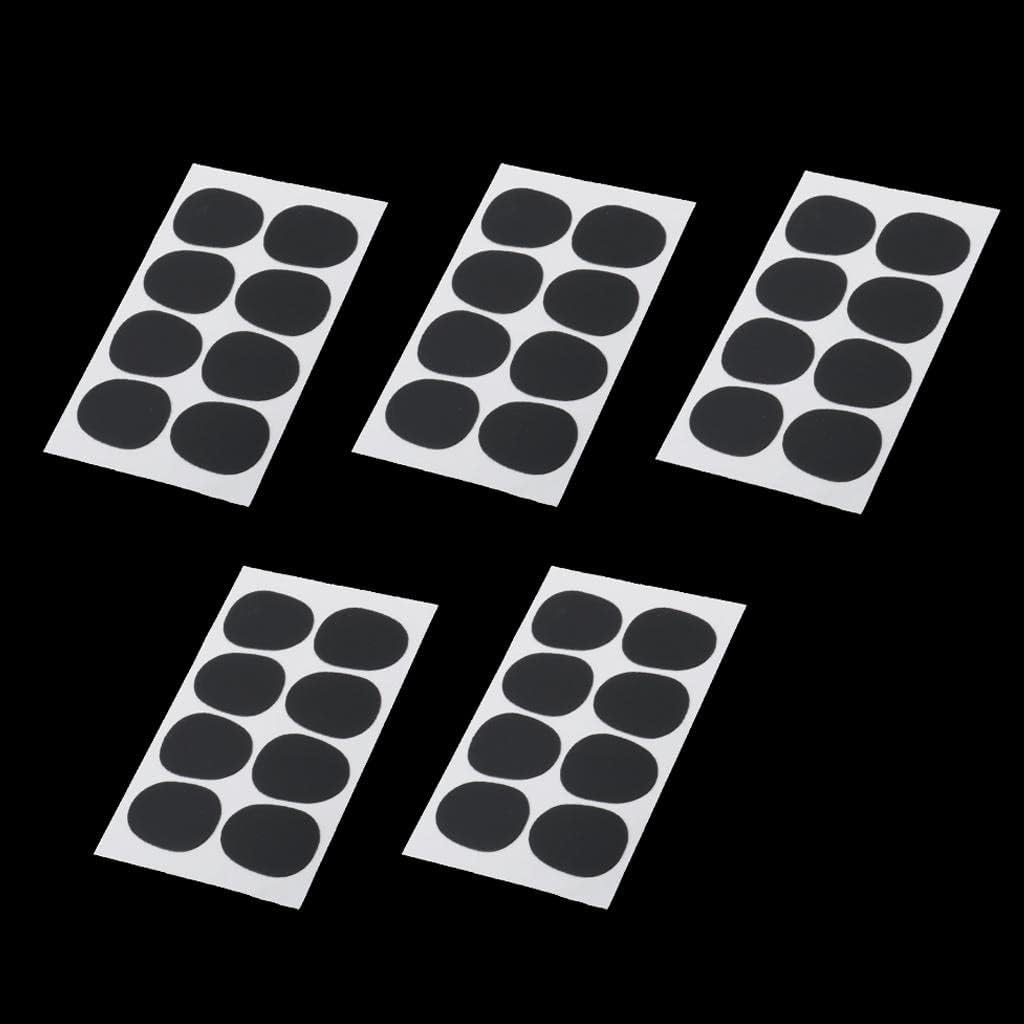 40 Pieces Alto/Tenor Saxophone Mouthpiece Patch Pad Rubber Cushions Sax Part