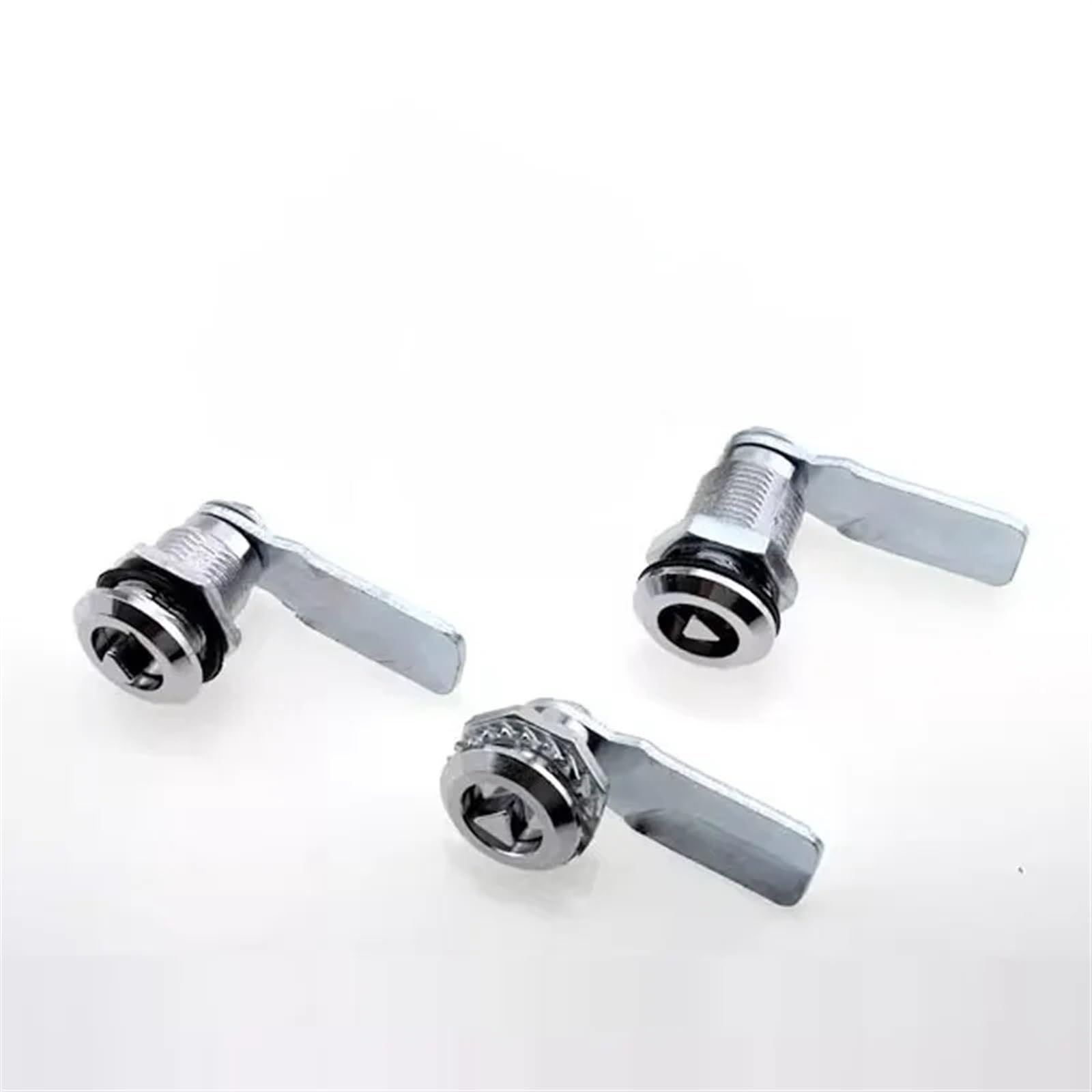 Lot de 5 serrures triangulaires en alliage de zinc MS705-28/36 for tiroir, casier, porte, armoire, bureau, serrures à came avec clé, 1 pièce(5sets-36mm-H0-01)