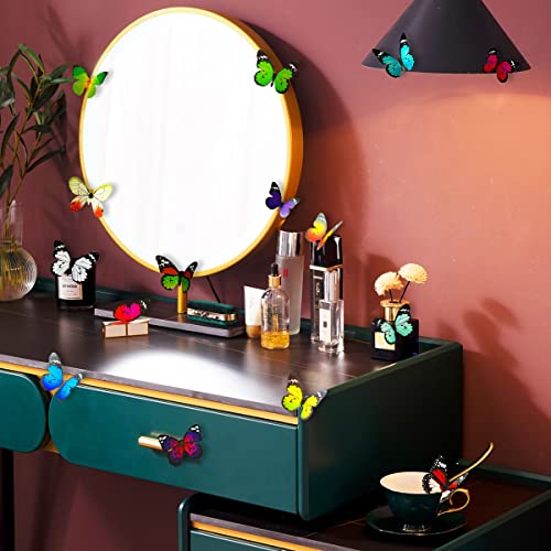 Eoorau 80Pcs Butterfly Wall Decals -Pvc 3D Butterflies Removable Mural Wall Stickers For Home Room Bedroom Decoration #TOP1