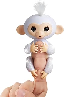 2023 NEW Interactive Baby Monkey Reacts to Touch – Sounds & Reactions Childrens Toys 1-2 Years Childrens Toys 2-3 Years Magnetic Toys Childrens Toys (White)