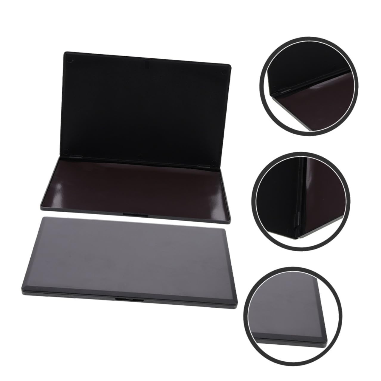 TEHAUX Palette Ombretti Magnetica Vuota 2 Pezzi Grande Formato 23x15 Cm Vassoio Portaombretti Fai da Te Portatile per Trucco Quotidiano e Viaggi
